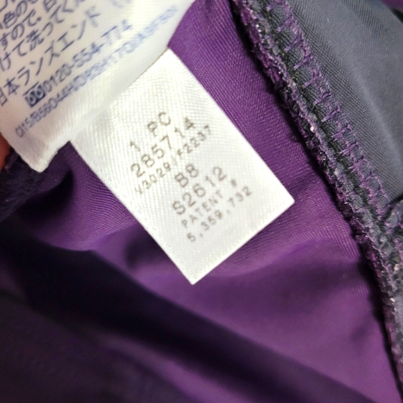 Lands' End Grecian One Piece Swimsuit With Tummy Control Plus Size 26 Purple - Picture 7 of 7